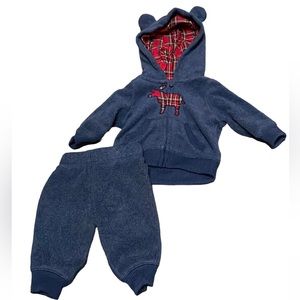 Fleece NB Moose Outfit